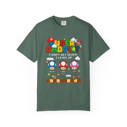 Super Daddio, Pappio Personalised Kid's Name T-Shirt, Funny Dad T-Shirt, Gift for Dad & Grandpa