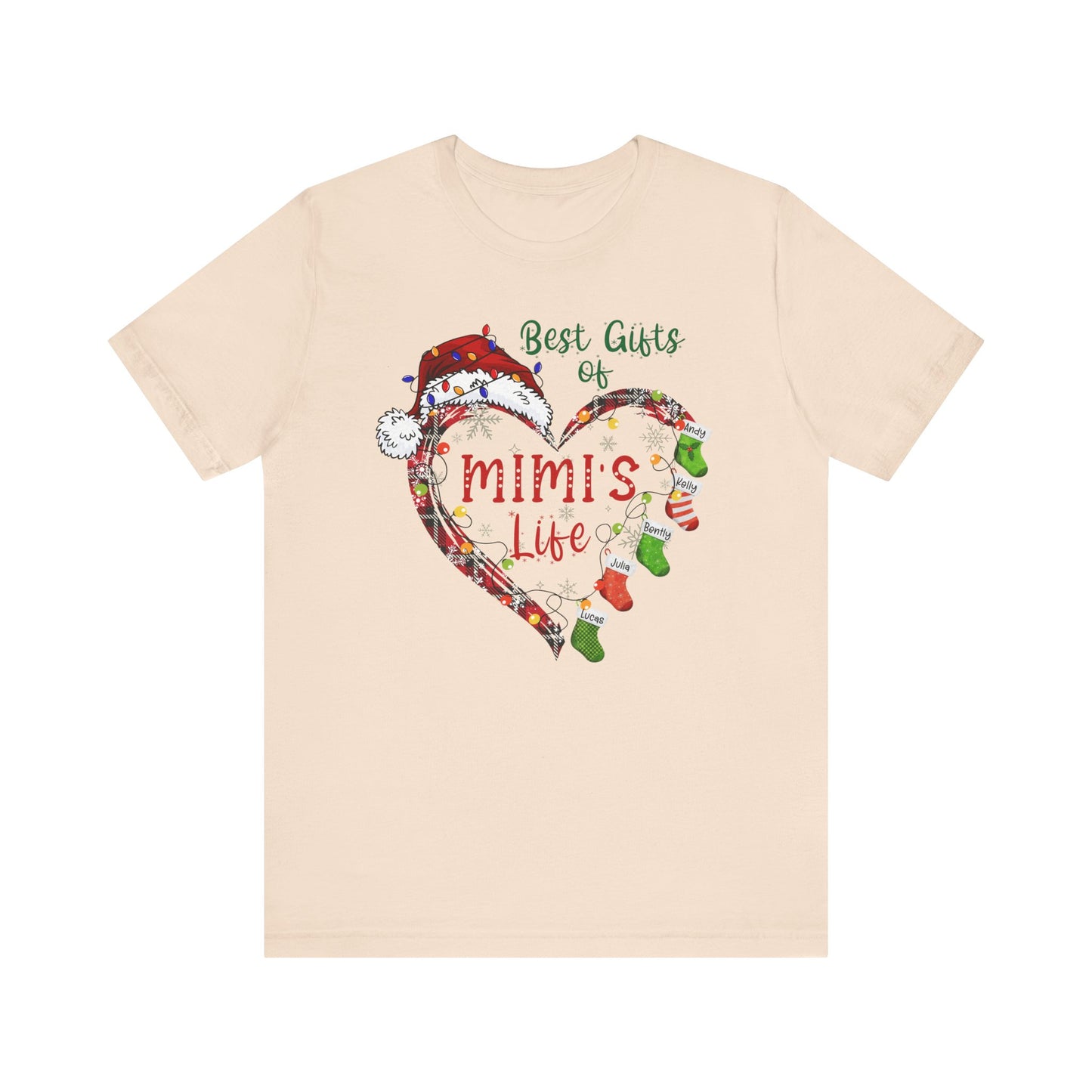 Grandma's Life Christmas Tee - "Best Gifts of Grandma's Life" Holiday Heart Shirt
