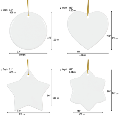 New Home Christmas Ceramic Ornament, First Christmas In Our New Home Ornament