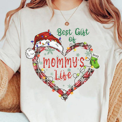 Grandma's Life Christmas Tee - "Best Gifts of Grandma's Life" Holiday Heart Shirt